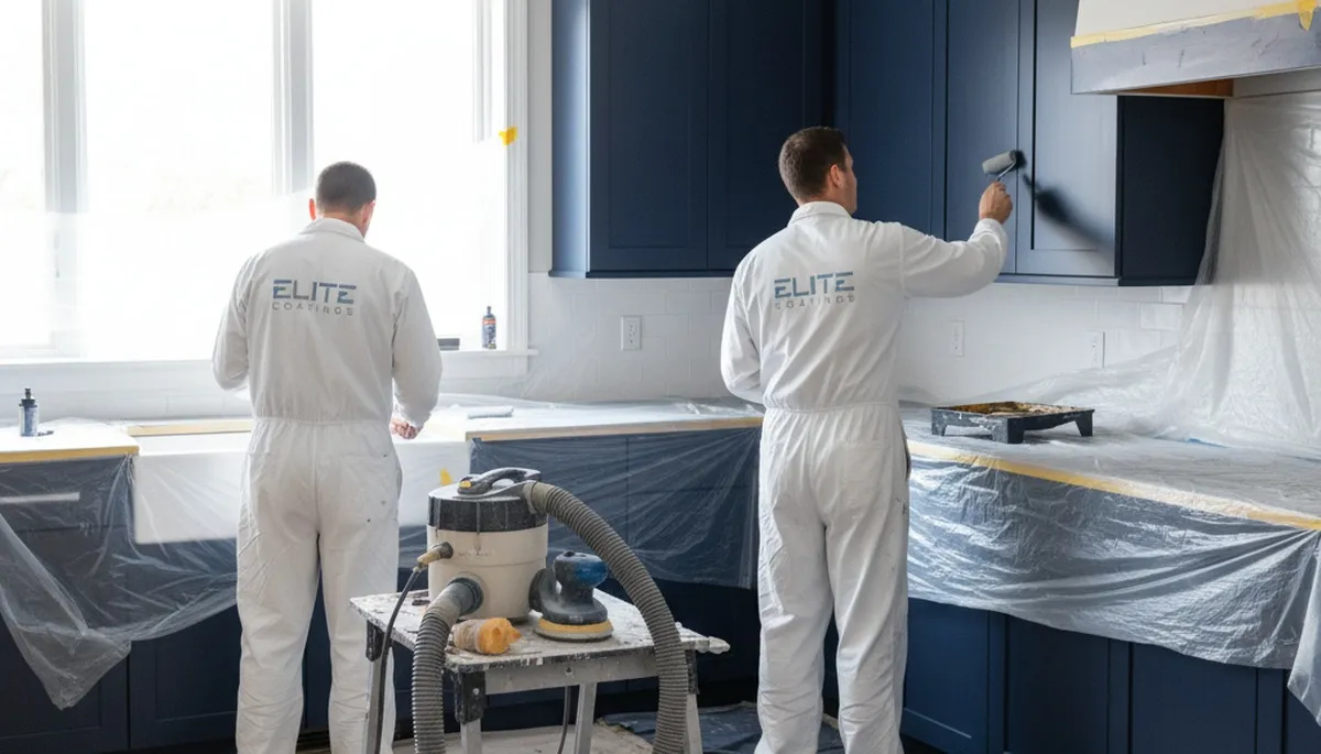 Professional kitchen cabinet painting in Portland OR by expert house painters for lasting finish