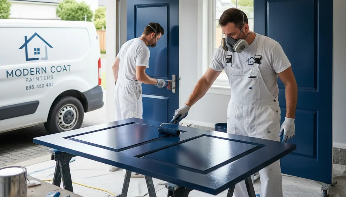Professional door painting and refinishing by expert house painters in Portland, OR