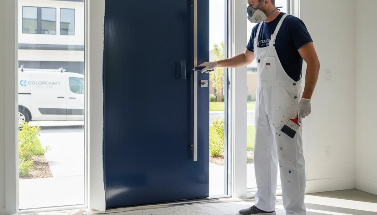 Professional door painting in Portland OR by expert residential painters for lasting curb appeal