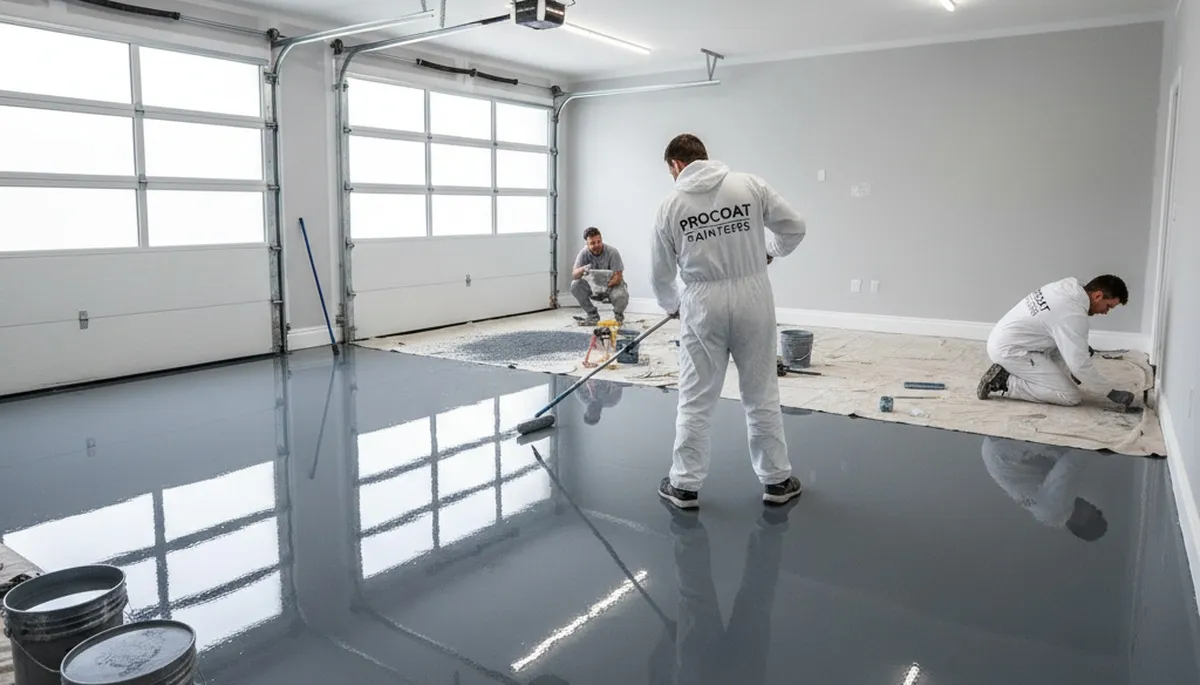 Professional epoxy garage floor coating in Portland OR for durable, moisture-resistant finish