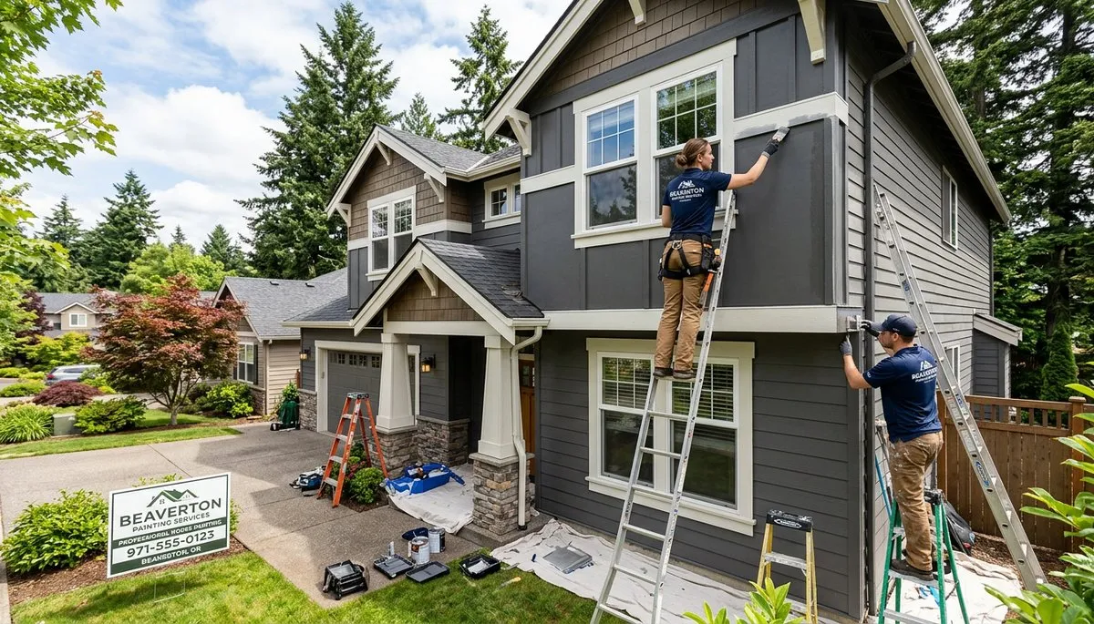 Professional house painting service in Portland OR by paintersportlandor.com exterior home makeover