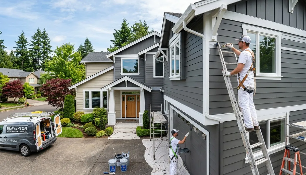 Professional house painters in Portland OR providing expert residential exterior painting services