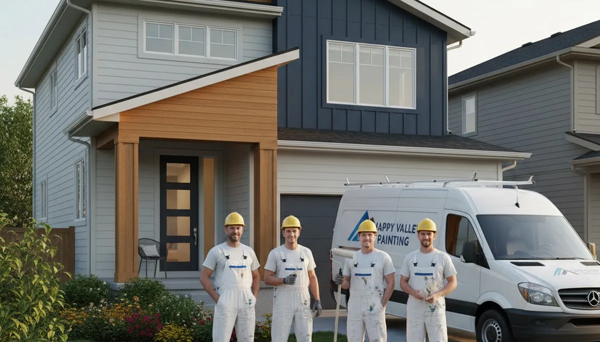 Professional house painters improving home exterior in Portland OR