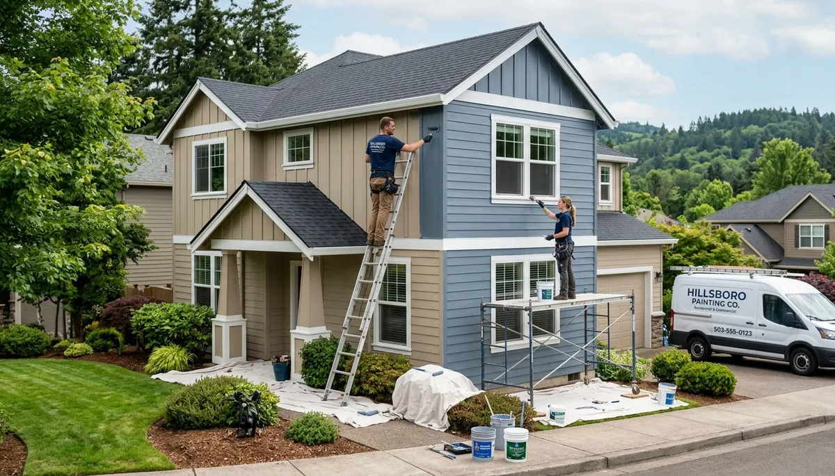 Professional house painters in Portland OR providing expert residential exterior painting services