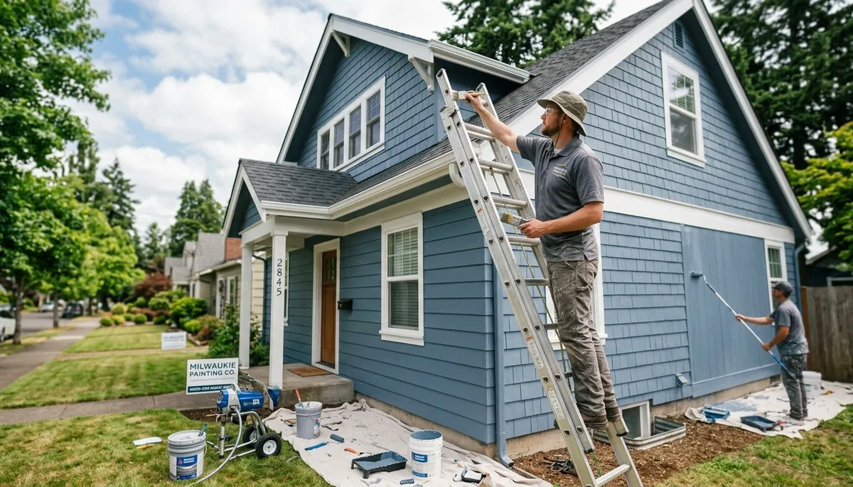 Professional house painters in Portland OR providing expert exterior and interior painting services