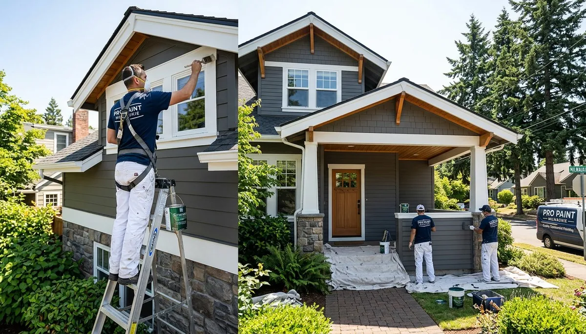 Professional house painters in Portland OR providing exterior and interior painting services
