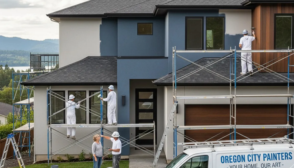 Portland, OR house painters providing professional interior and exterior painting services