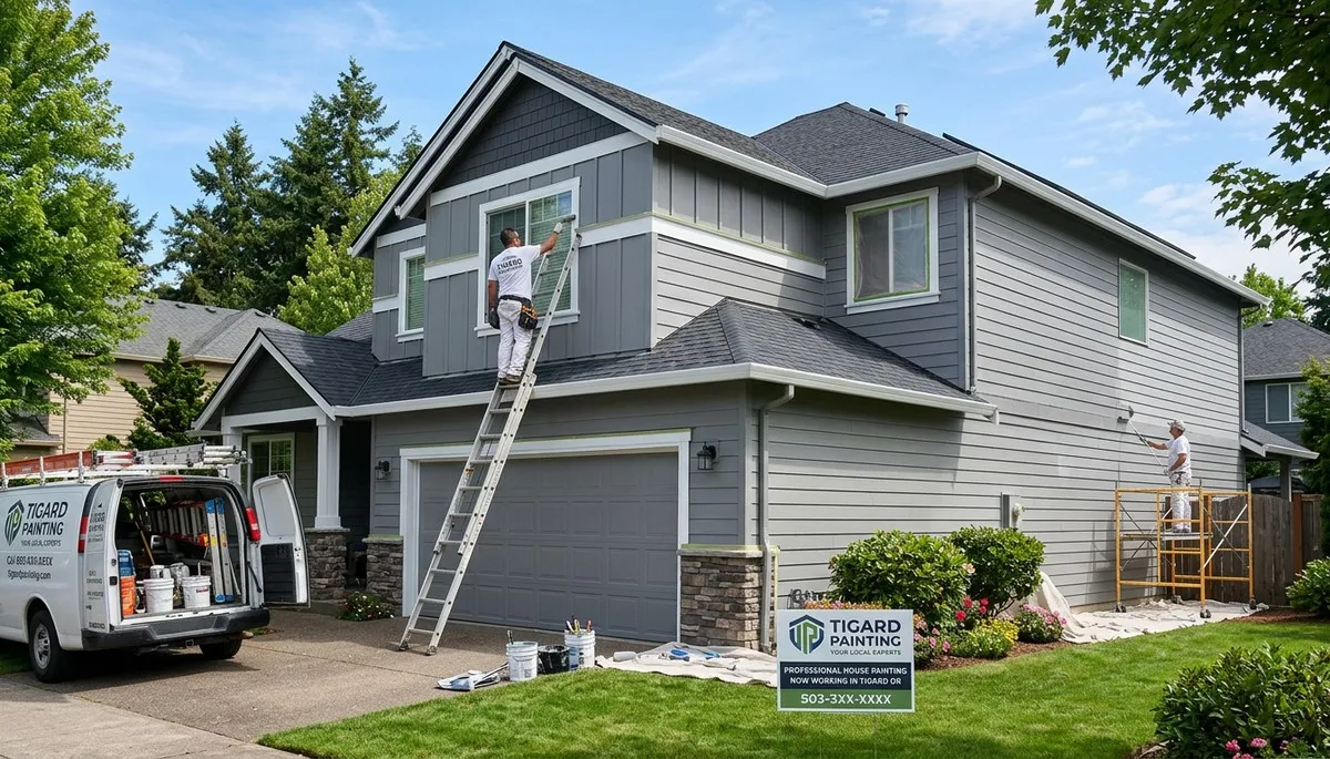 Professional house painters in Portland OR providing expert residential exterior painting services