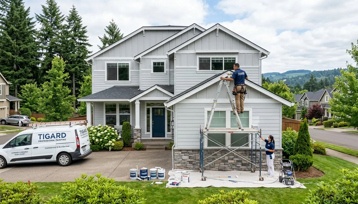 Professional house painters providing exterior painting services in Portland OR homes