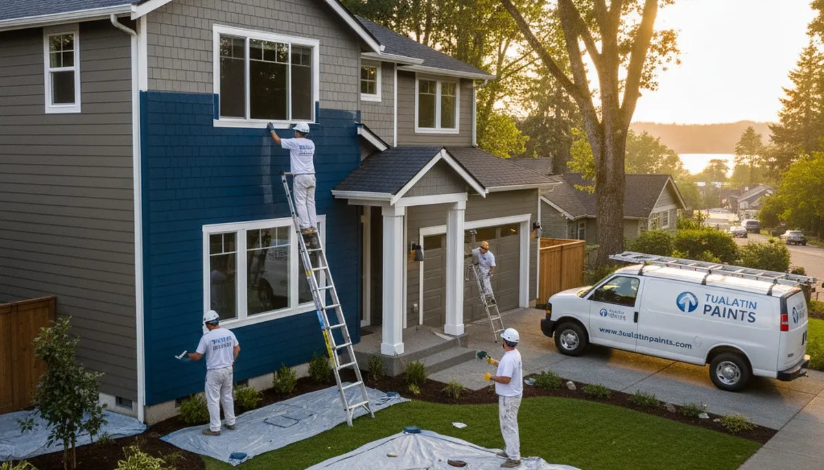 Portland, OR house painters providing professional interior and exterior painting services