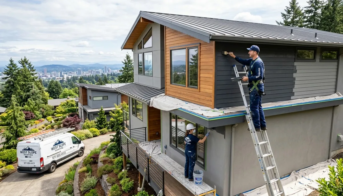 Professional house painters in Portland OR providing expert residential exterior painting services