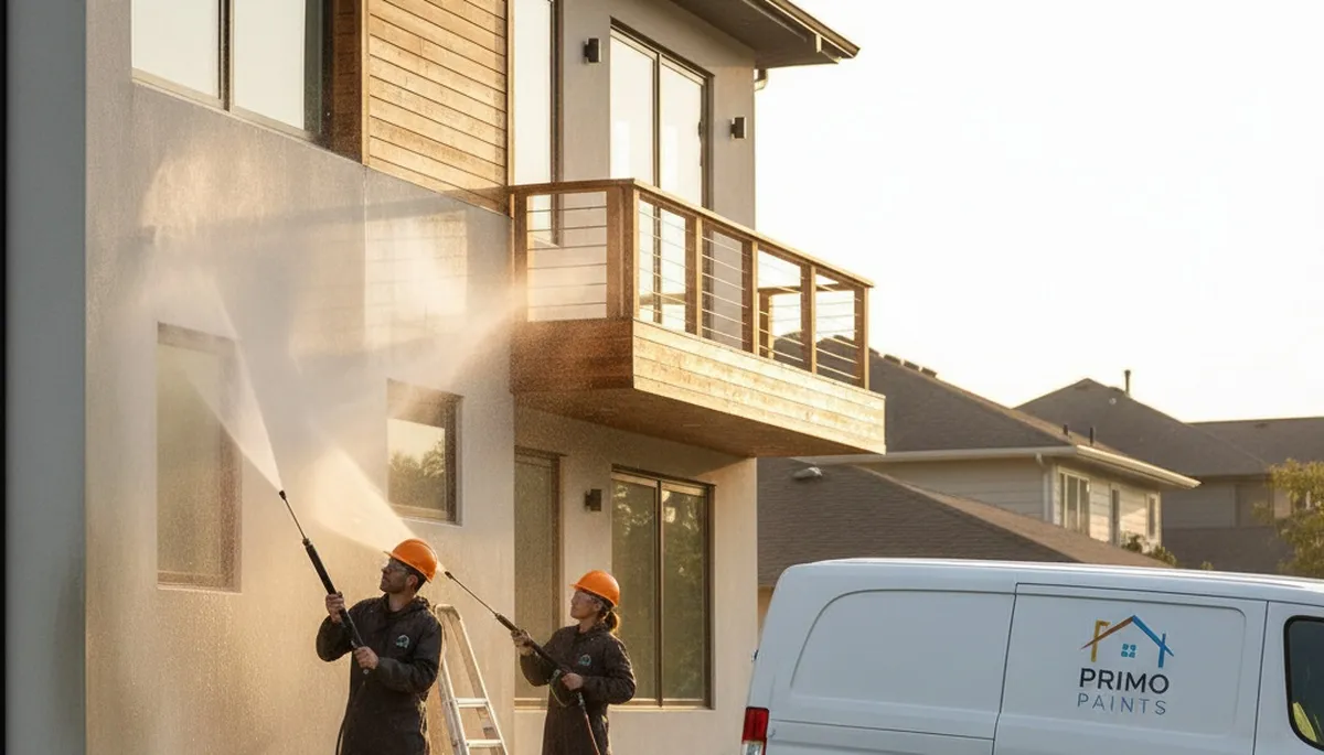 Professional pressure cleaning restoring home exterior in Portland, OR by expert house painters